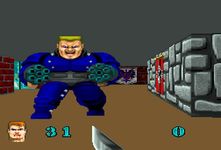 une photo d'Ã©cran de Wolfenstein 3D sur Atari Jaguar